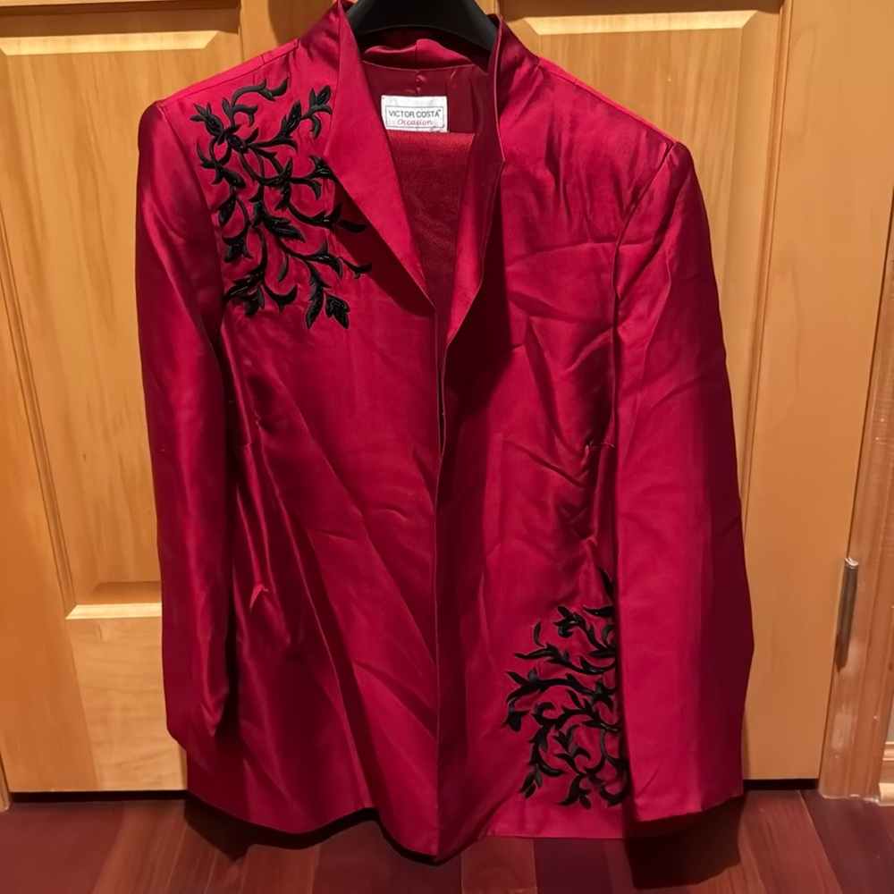 Vicotor Coasta Red shirt and jacket.  Size 1X
